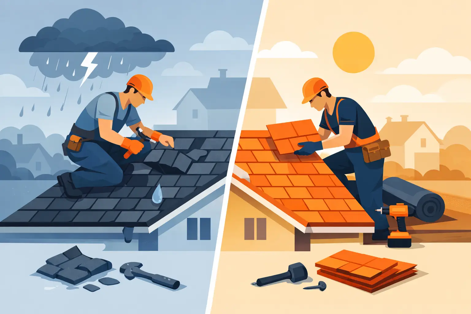 Roof Repair vs Replacement: Make the Right Call