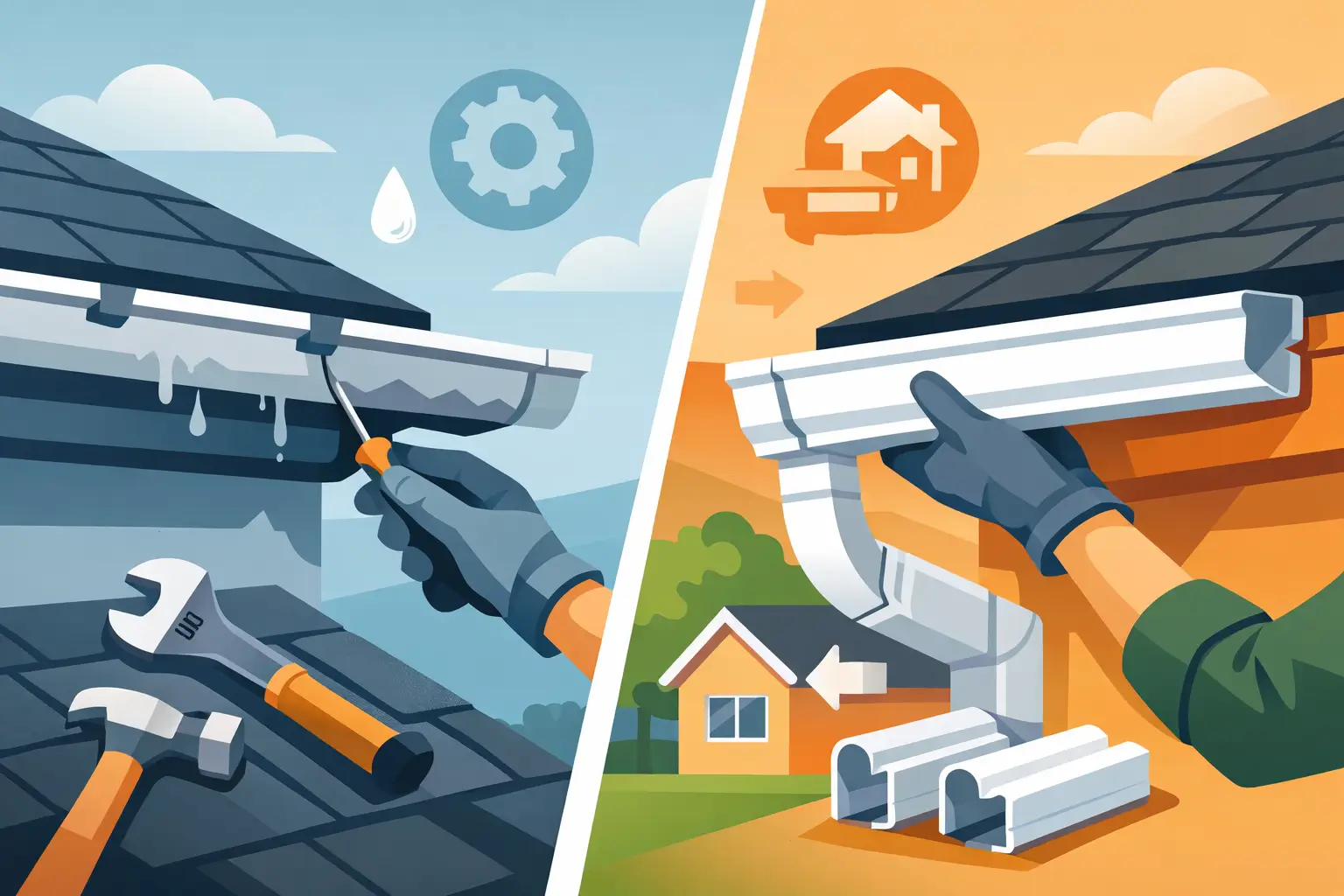 Gutter Repair Versus Replacement Decisions