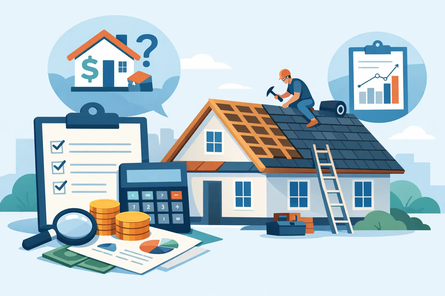 How to Budget Roof Replacement Without Surprises