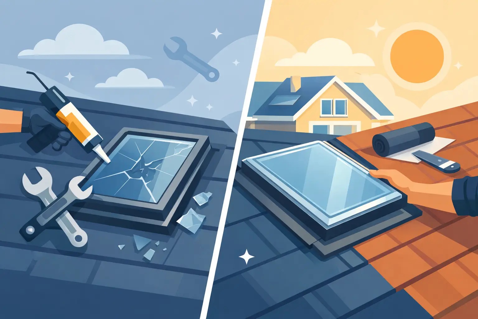 Skylight Repair Versus Replacement: Which Is Right?