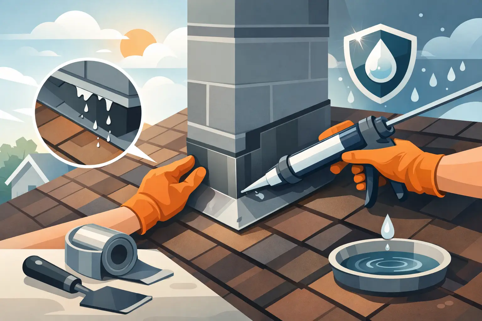 How to Repair Roof Flashing and Stop Leaks