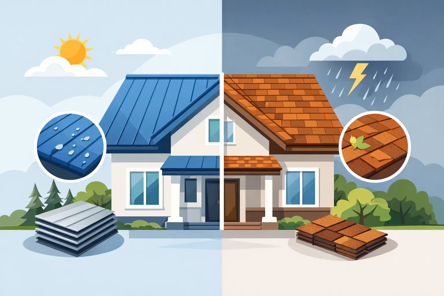Metal Roof Versus Shingles for Your Home