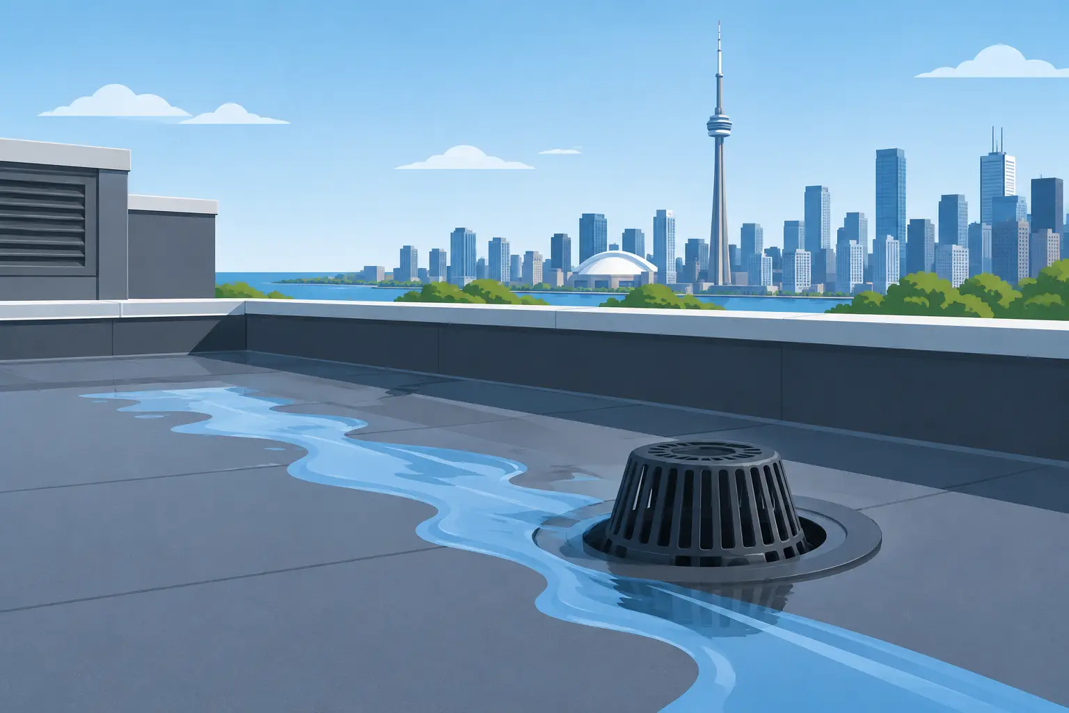 Best Flat Roof Drainage Solutions for Toronto